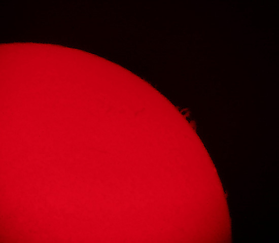 Foto Sonne mit Protuberanzen